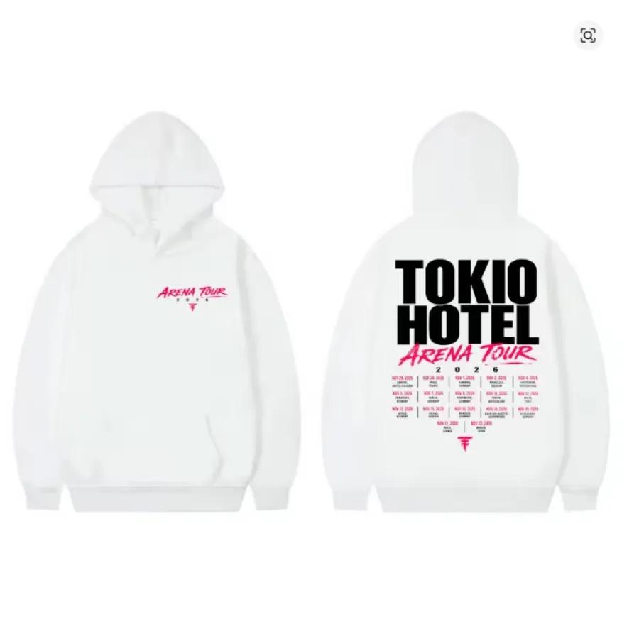 Rock Band Tokio Hotel Arena Tour 2026 Men's Hoodie Vintage Long Sleeve Fashion Sweatshirt Man Hip Hop Pullover Hooded Streetwear101