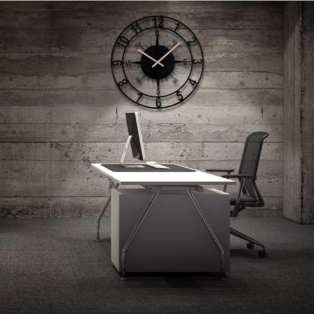 Wall Clock for Home, Office, Living Room, Bedroom, Kids Room and Kitchen (40 X 40 Cm) | Big Size Stylish Latest Home Decor | (Battery Included)