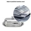 With Lid Butter Dish With Lid 304 Stainless Steel Metal Cheese Tray  Home Kitchen