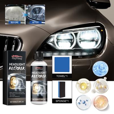 120ML Headlight Restoration Solution Refurbishment Maintenance Brightening Coating Headlight Scratch Repair Polishing Solution
