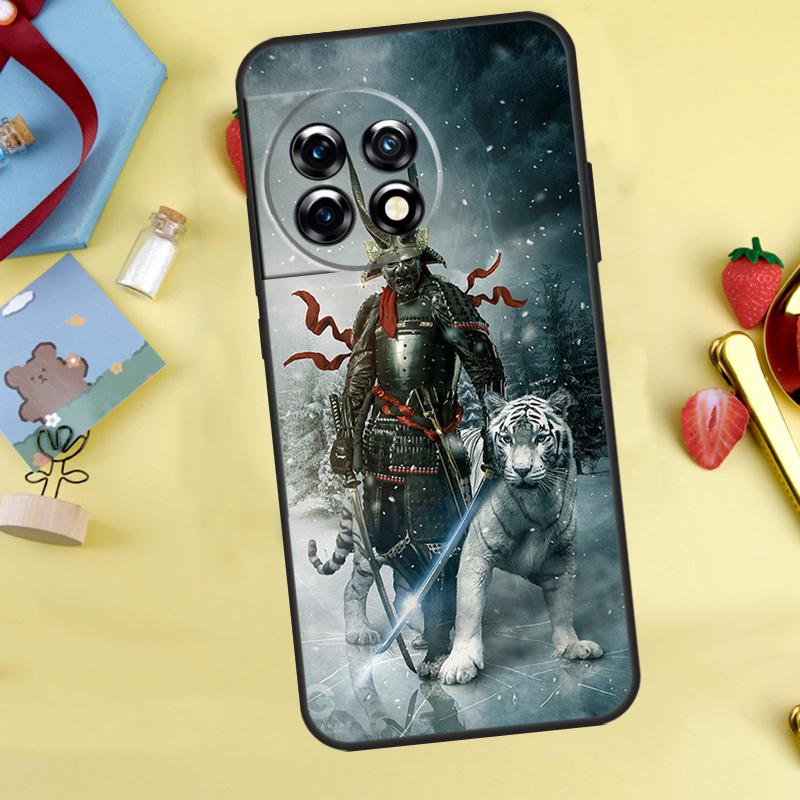 Samurai Japan Art Cover For OnePlus 13R 13 12 12R 11 10 Pro 8T 10T OnePlus Nord 4 CE 2 3 Lite N30 N10 N20 Case