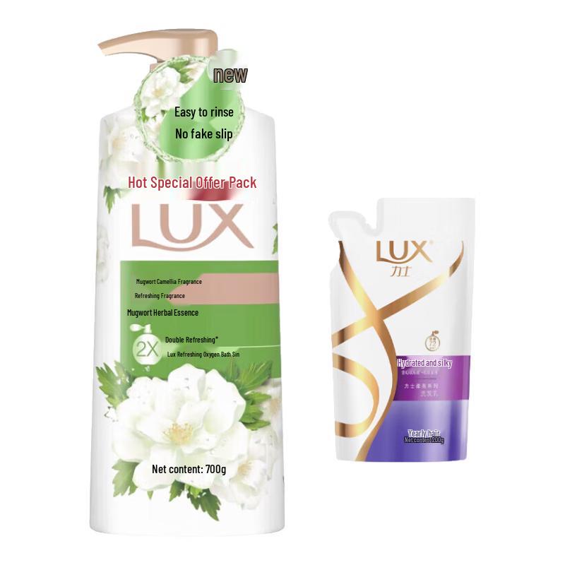 

LUX Mugwort Camellia Scent Shower Gel & Shampoo Set