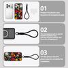 Schöne Blumen-Handgelenkschlaufe Hülle Für iPhone 17 Pro Max iPhone 16 15 14 13 Pro Max Magnetisch Für Magsafe Hybrid TPU+PC Mattes Cover