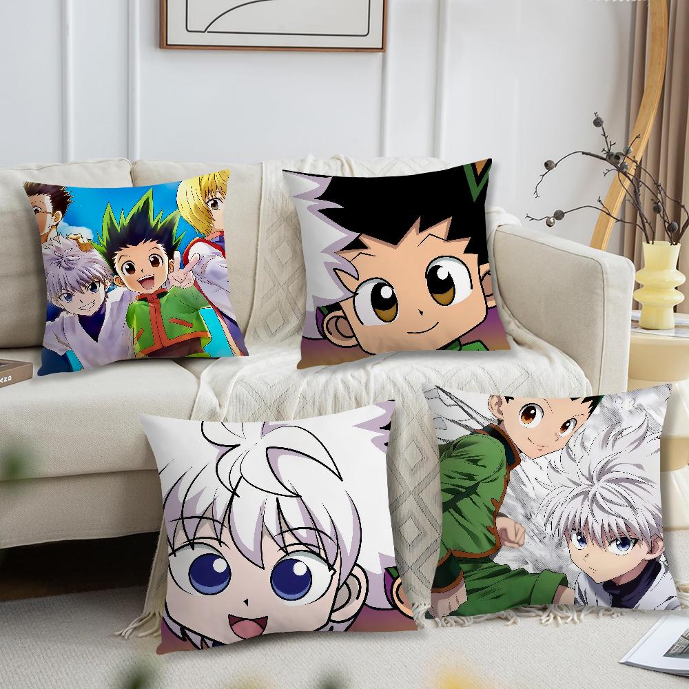 comic anime fanart h-hunter h-hunter Gon killua cushion cover soft Pillow Case for Sofa Living Room Home Decor Protective Covers