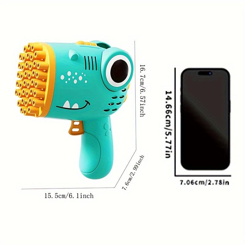 40-Hole Dinosaur Bubble Gun -Perfect for Children’s Parties & Festive Celebrations - Mesmerizing Handheld Bubble Maker Toy