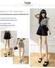 Women's 2024 Summer High-Waist Pleated Skort with Wide-Leg Design: Korean Style & Versatile Casual Look