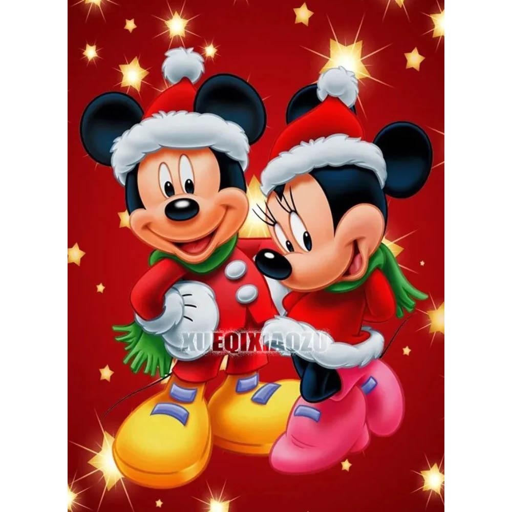 Disney Schloss Mickey Minnie 5D Diamantmalerei Voller Diamanten DIY Handgemachte Diamantmalerei Cartoon Animation Dekoratives Malerei-Set
