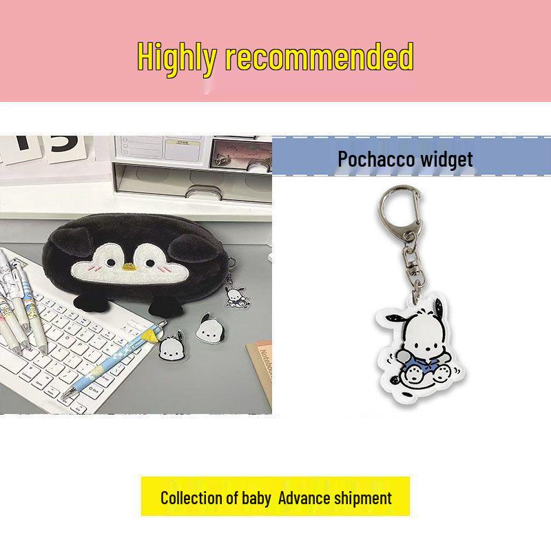 Little Otter Penguin Plush Pencil Case - Large Capacity, High-Value Storage for Female Students