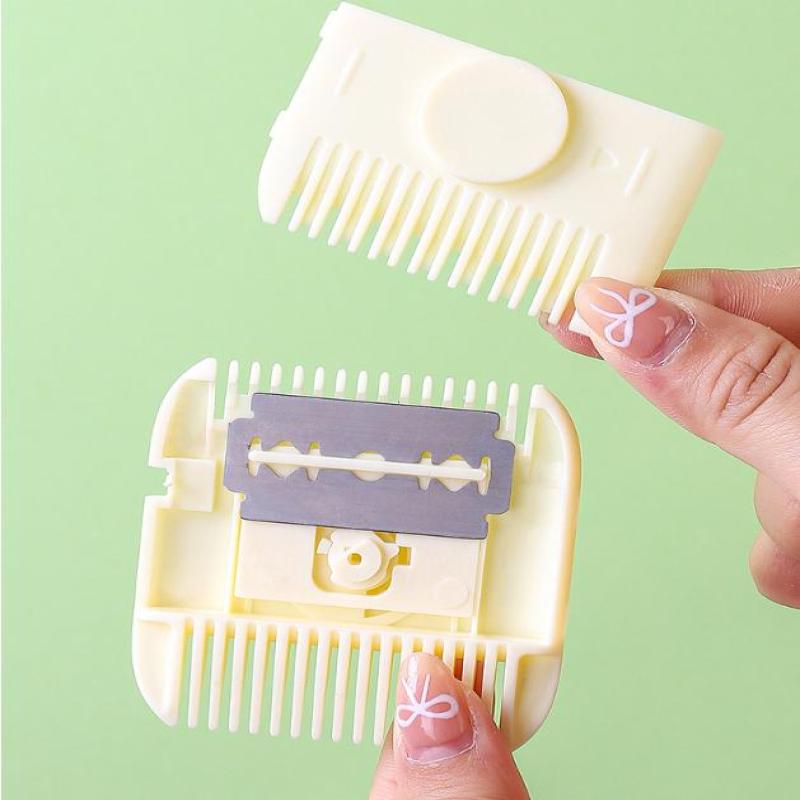 2 In 1 Baby Haircut And Hairdressing Comb Trim Bangs And Broken Hair Bangs Trimmer Manual Portable Children'S Adult Hair Clipper