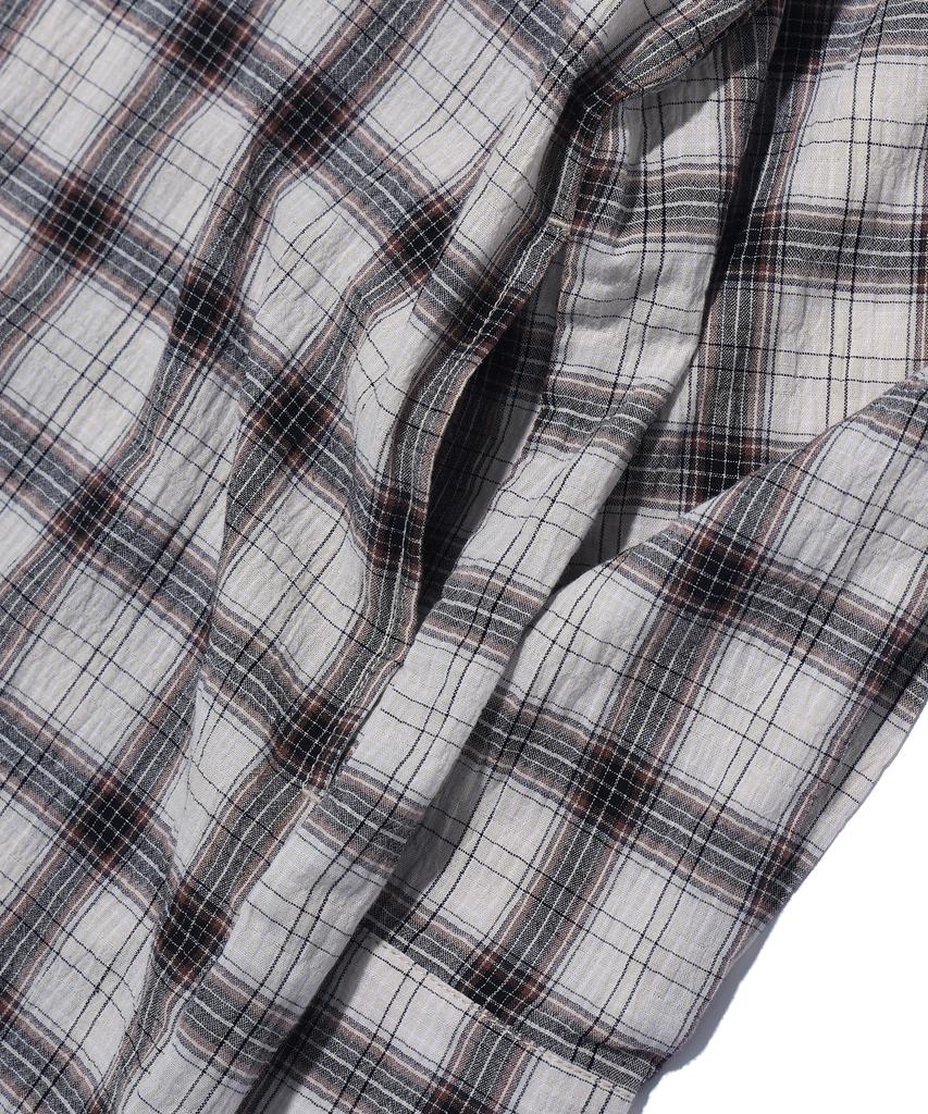 Pendulum Oversized Check Hoodie Shirt Lq2Yu329_Ivory