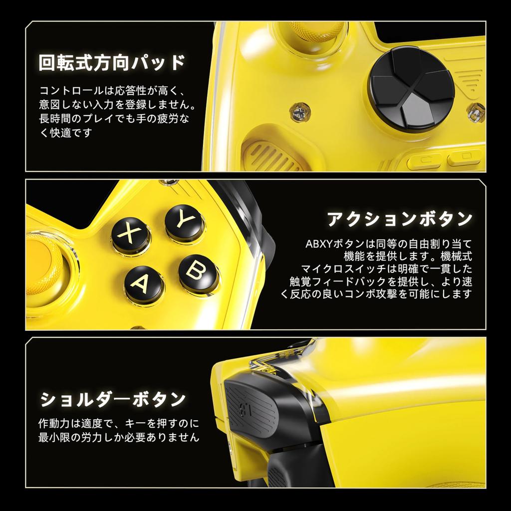 ANBERNIC RG G01 Wireless Gaming Controller with IPS Compatible with Vibration Turbo 2100mAh High Capacity Display,
