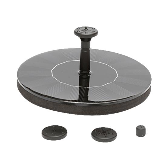 Solar Powered Garden Decor Floating Fountain Freestanding Bird Bath Water Pump