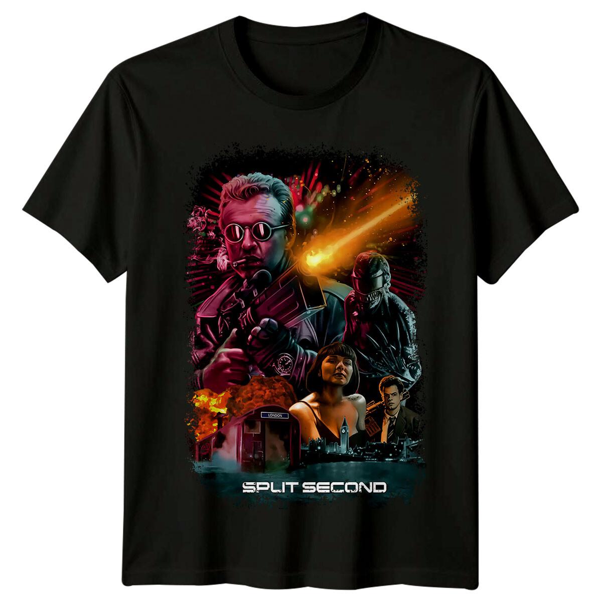 

Split Second (1992) Movie Poster Inspired 100% Cotton T-shirt Mens Tees Top Retro Tee Unisex 4XL