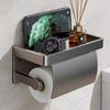Punch-free Bathroom Tissue Self Baffle Design Tissue Roll Hanger Toilet Paper Holder  Home