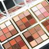 NUED Play with Color: Nine-Color Waterproof Eyeshadow Palette – Matte, Glitter, Pearlescent – Popular Niche Colors for Women.