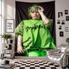 Wall TapestryBillie Eilish Art Hanging Cloth Decorative Background Cover for Room Decoration