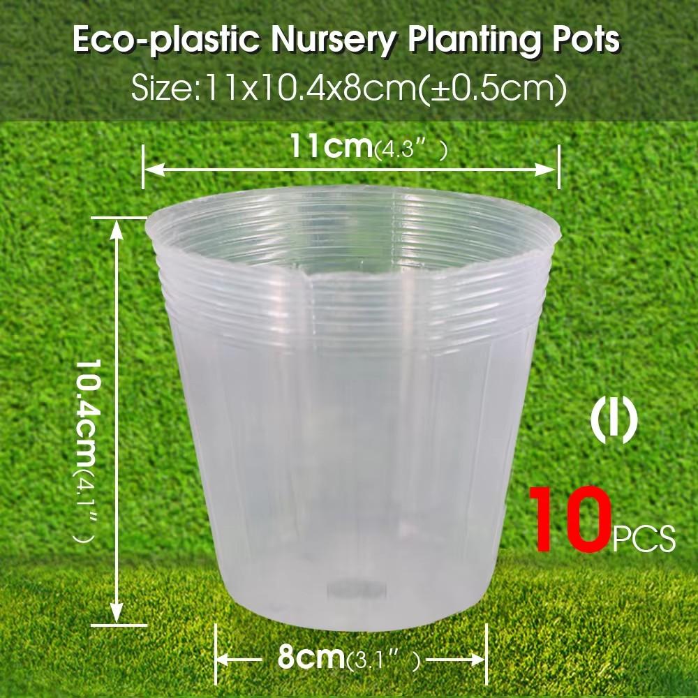 Reusable Orchid 10PCS  Transparency  Nursery Pot Plants Grow Nutrition Cups for Garden Flower Transplanting Propagation  Contain