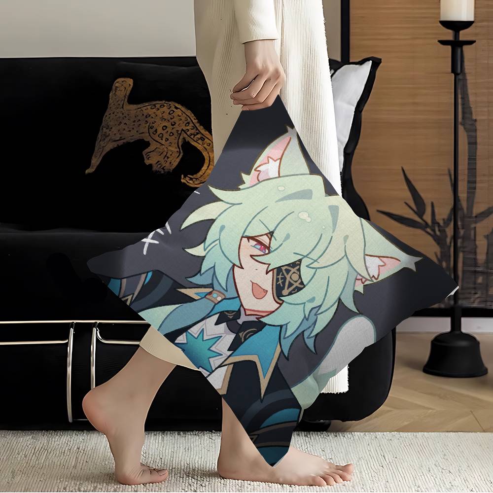 Honkai Star Rail Anaxa pillow cover sofa cushion cover home room decoration children gift