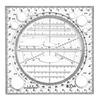 Modello di disegno ruotabile multifunzione Art Design Costruzione Architetto Geometria stereo Cerchio Redazione Scala di misurazione Righello