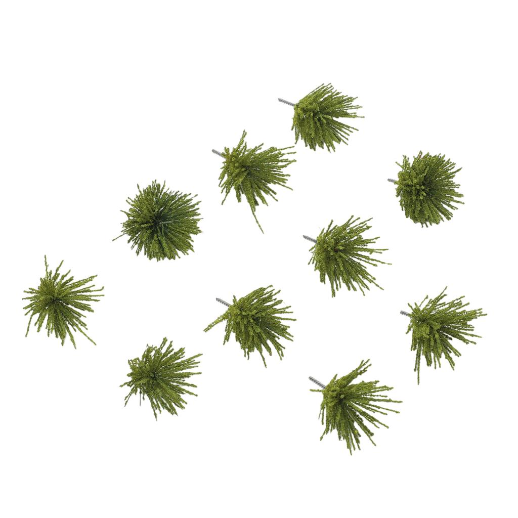 Artificial Plant Simulated Plant 3cm Tall Dark Green Bushes