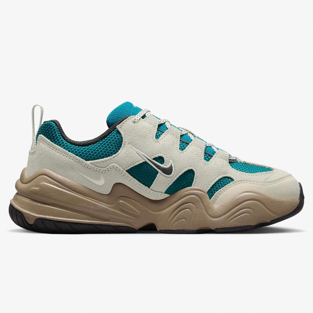 Nike Tech Hera Women's Sneakers Light Orewood Brown/Geode Teal, Chunky Retro Style, 25.0cm. Authentic Japan Edition. Model DR9761-110