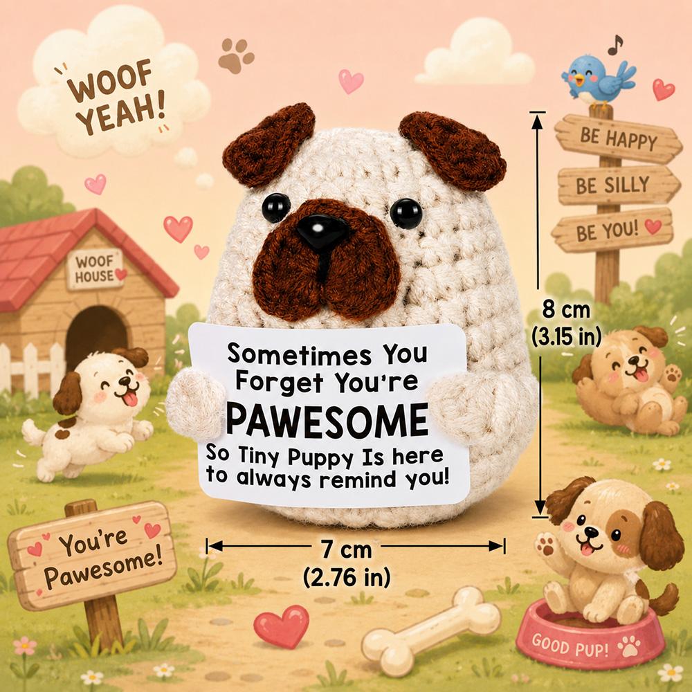 Bambola all'uncinetto Energia Positiva Tasca Abbraccio Fatto a Mano Maglia Peluche Patata Pianta Avocado Ape Tartaruga Anatra Divertente Regalo di Supporto Emotivo