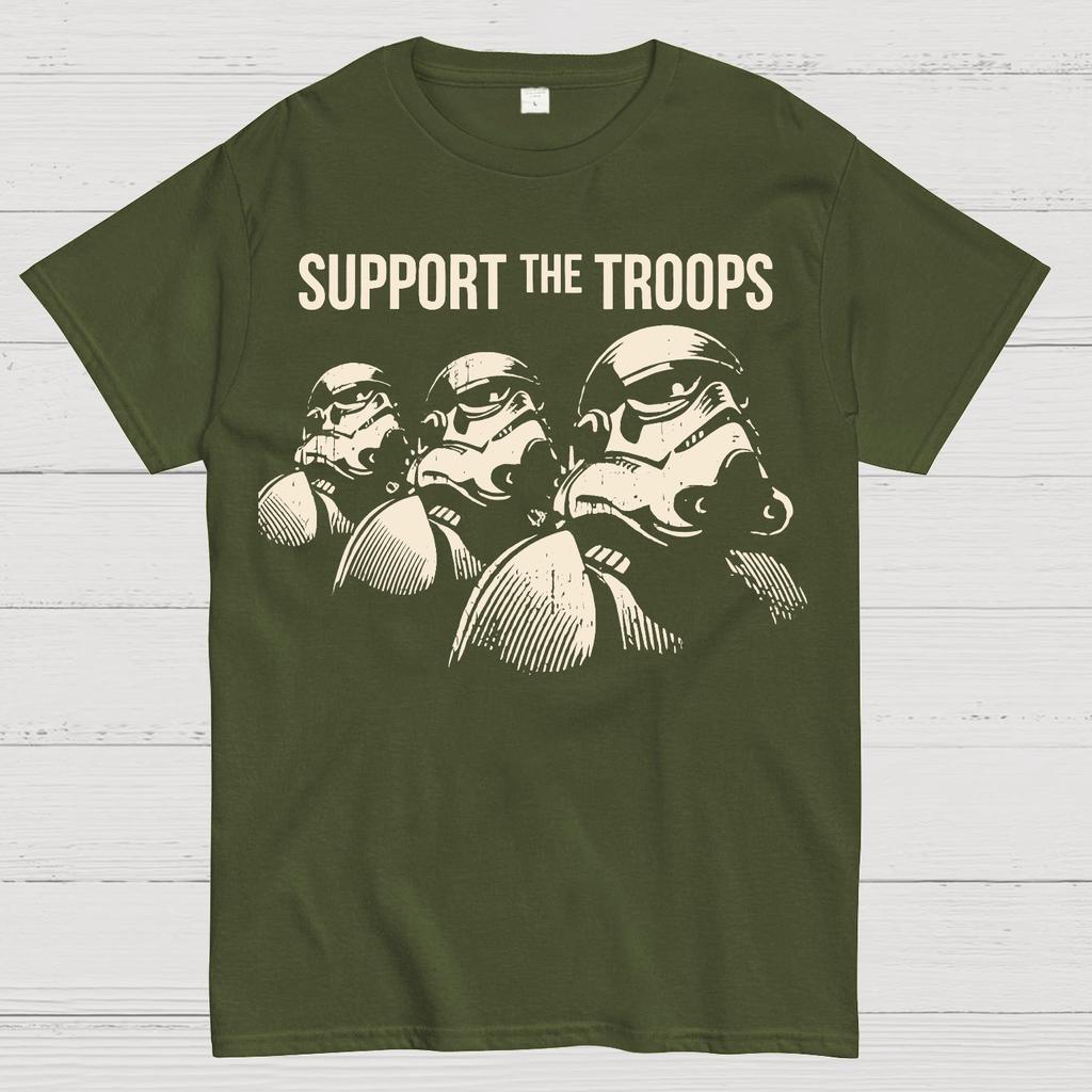 Support The Troops Cotton Summer Casual Cool Loose T-Shirt