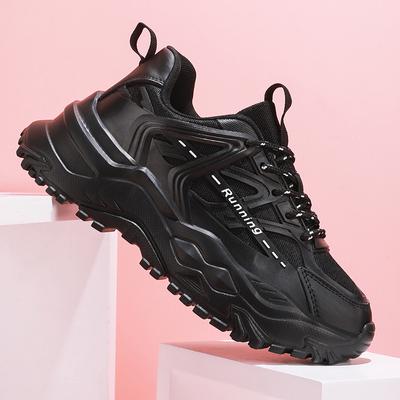 Scarpe Sportive Casual con Zeppa alla Moda Quattro Stagioni Sneakers Comode con Lacci Scarpa da Papà Moda Tennis Rete Traspirante Coppia