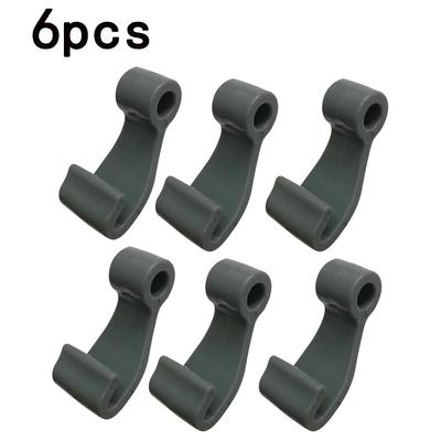 6 Pcs Plastic Snap Fasten Rope Hooks Clips For Inflatable Boat Fishing Raft Marine