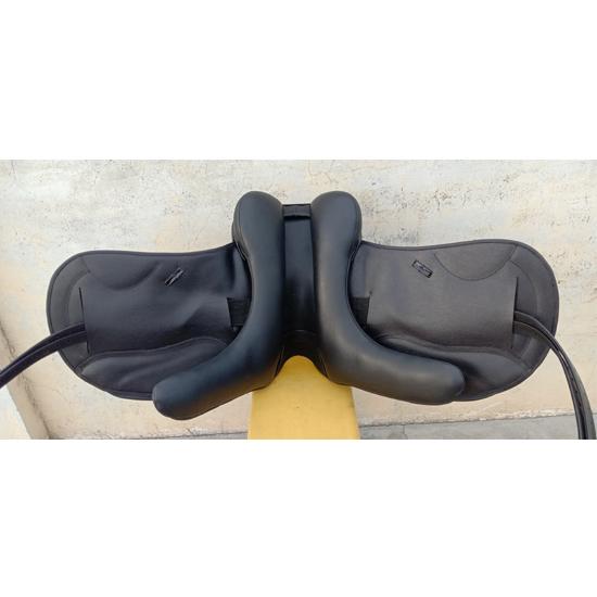 Șa de Dresaj Monoflap din Piele cu Arcade Interșanjabile, Mărime 17", 17.5", 18"