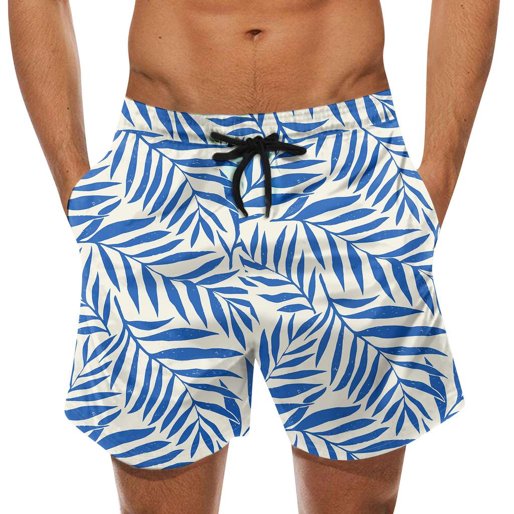 Fashion Men's Strapped Hawaiian Beach Fit Sport Casual Shorts Pants