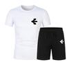 Summer Men's Sets Fashion Korean Tracksuit Men Short Sleeve T Shirts+sport Shorts Suit