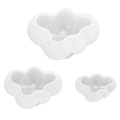 3 stampi in silicone a forma di nuvola, facili da sformare, resistenti alla deformazione, per resina epossidica fai da te.