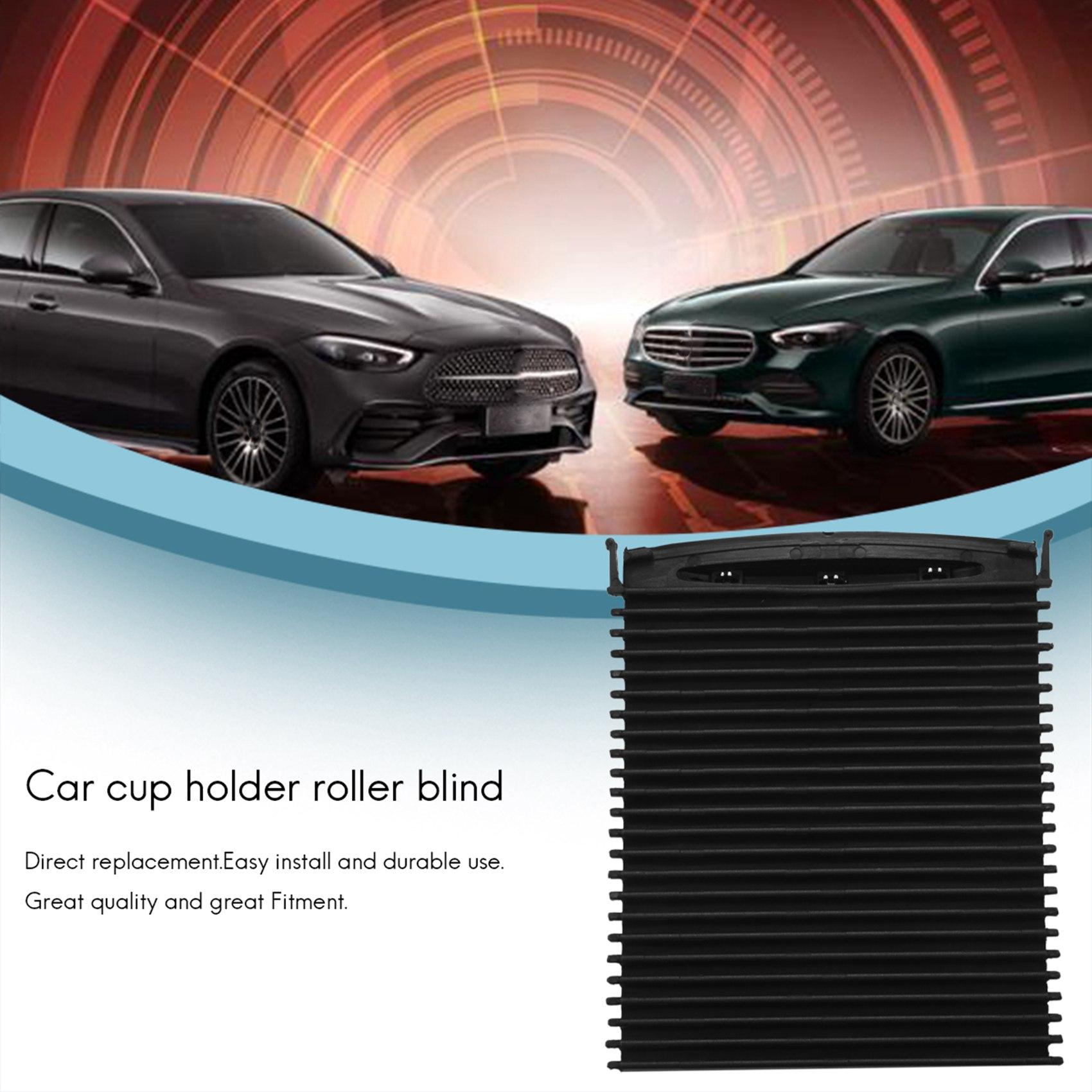 Center Console Sliding Shutters Cup Holder Roller Shutter Cover For C-Class W203 2000-2007 2036800123 9051