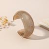Retro Jelly Color Wide Bracelet Minority Design Geometric Irregular Bangle  Daily