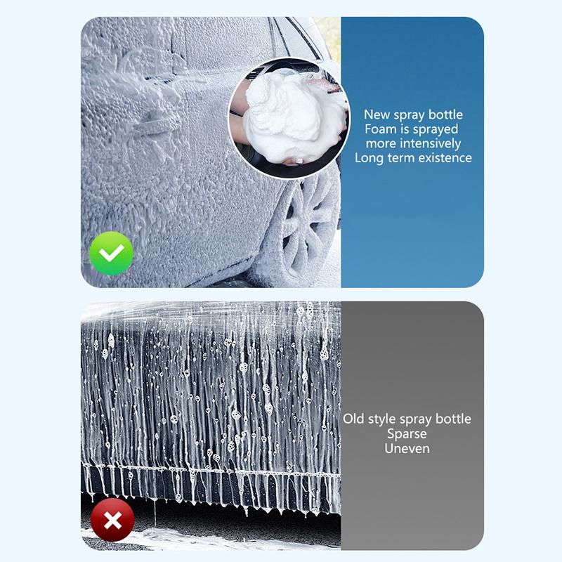 High Pressure Snowflake Foam Spray Gun 1L Large Capacity 1/4 Quick Connect Adjustable Spray Angle High Pressure Cleaning Tool