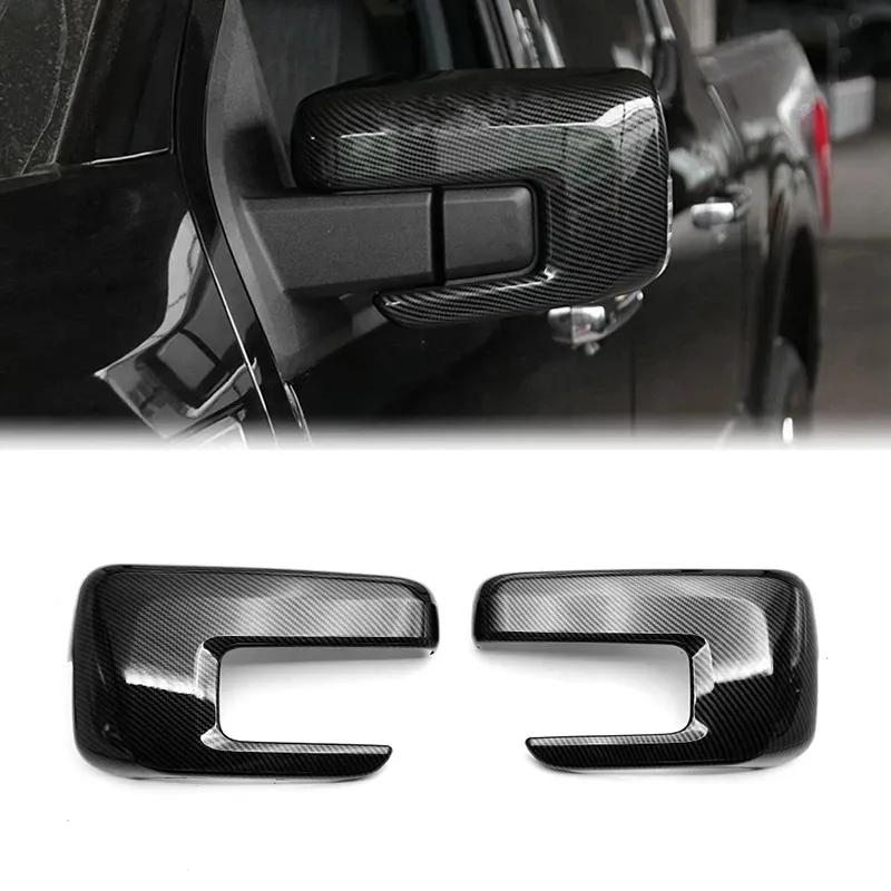 ABAIWAI For Ford F150 F-150   ABS Auto Front Side Rearview Glass Mirror Cover Trims Frame Rear View Caps Cover
