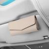 Sunglass Holders For Car Sun Visor Eyeglasses Hanger Auto Interior Accessories PU Leather Car Sunglasses & Glasses Holder Visor