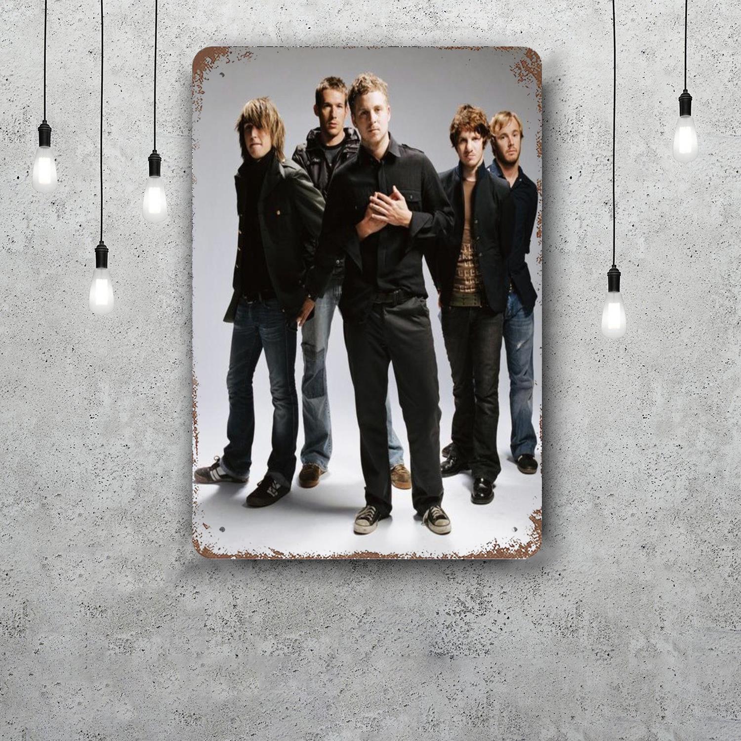 

OneRepublic Vintage Metal Tin Signs Posters Decor Retro Metal Plaque Wall Art Decor for Garage Bar 20x30cm（7.8x11.8inch）
