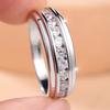 Exquisite Silver Color Full Zircon Band Ring for Women Fashion Jewelry Gift