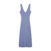 Spring/Summer 2025 Women's Sleeveless V-Neck Slim Fit Casual Dress - Minimalist Vacation Style