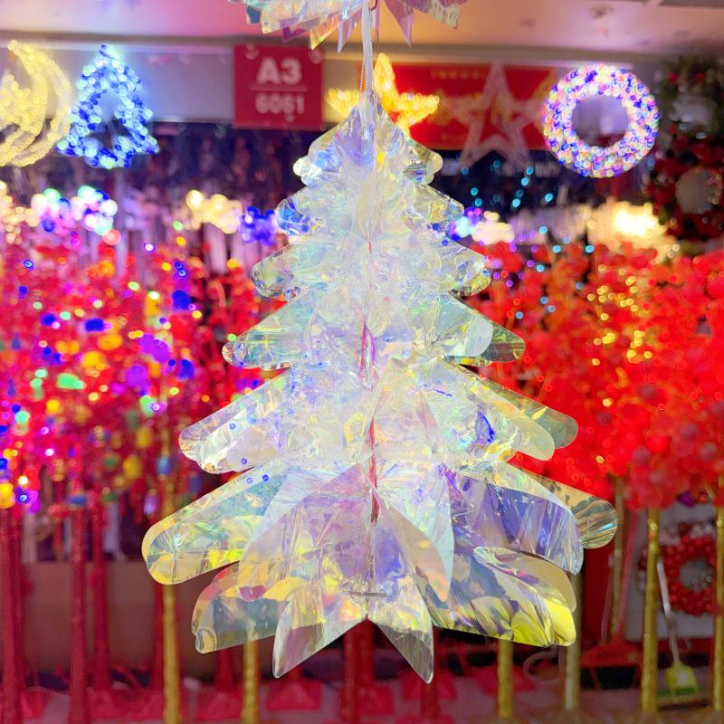 Colorful Laser Christmas Tree Ornaments for Parties, Weddings, Birthdays, and Annual Meetings