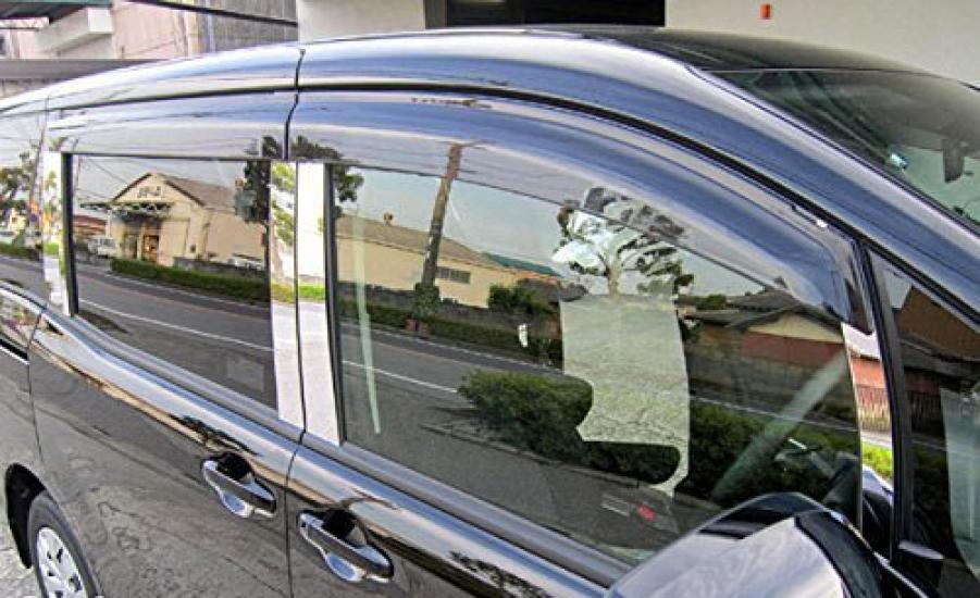 BRIGHTZ Stainless Steel Pillar Panels with Visor for Toyota Voxy Part 13962 Ultra-Mirror 80/85 (10-Piece Set) [PIL-SIL-268] (ZWR80G, ZRR80G, ZRR80W,