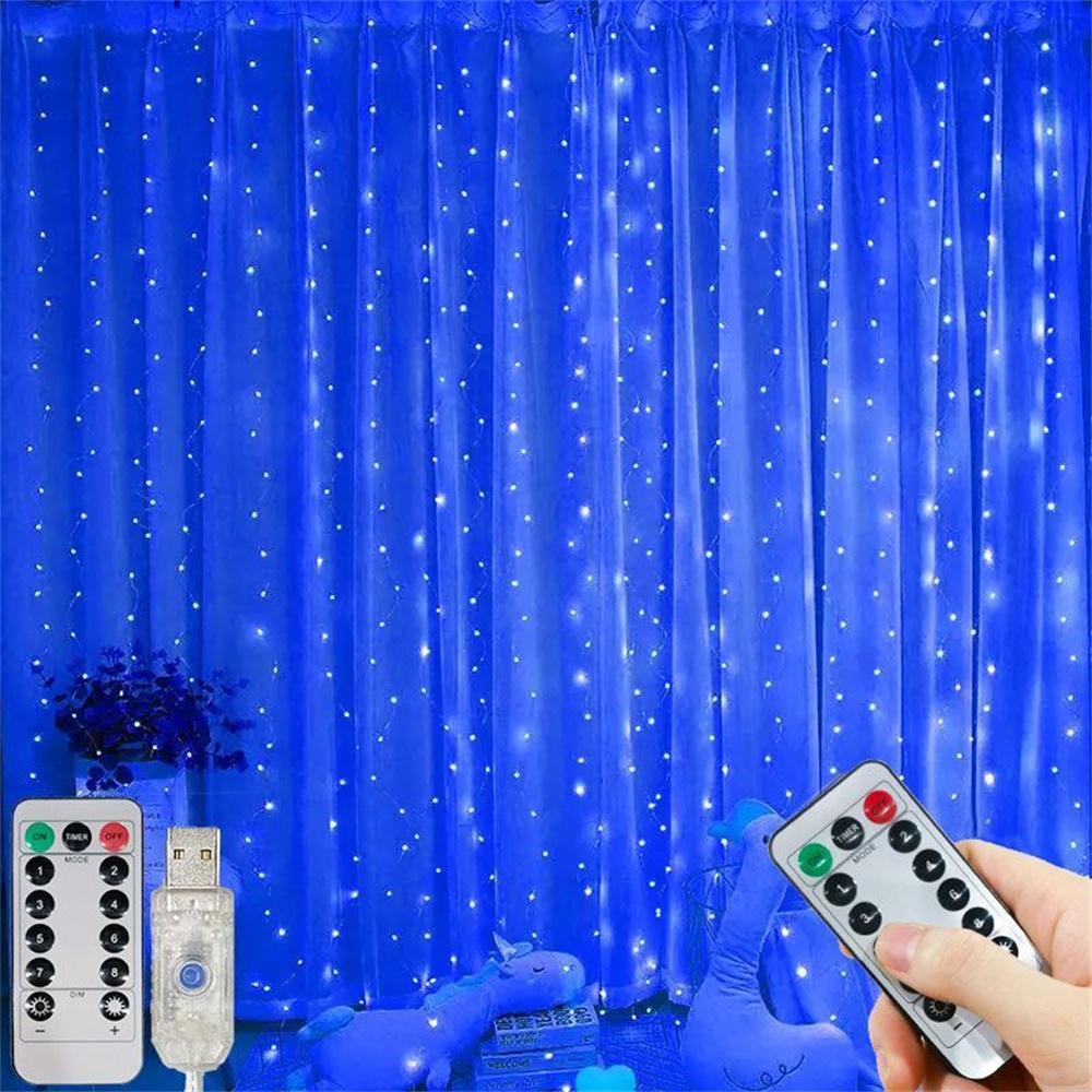 LED USB závěsná světla - 8 režimů svícení Pohádková světelná řetězová světla pro Vánoce Halloweenský Nový rok Svatbu Večírek Domácí Zahrada Dekor