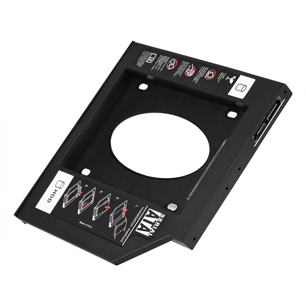 2.5  SATA HDD SSD Enclosure Hard Disk Drive Bay Caddy Optical DVD Adapter for Laptop 9.5mm
