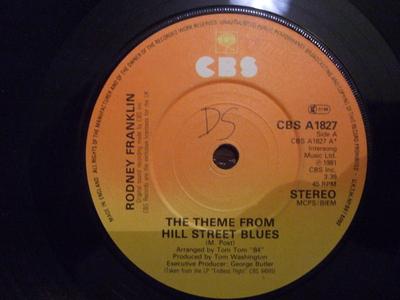 7inch Record RODNEY FRANKLIN - The Theme From Hill Street Blues CBS1827 CBS 1981 UK Soundtracks & Musicals Used