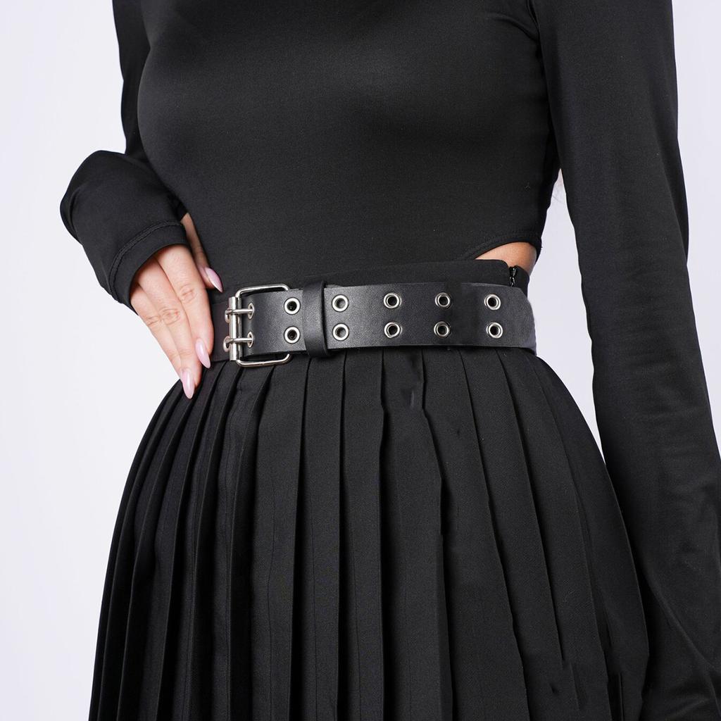 Women's Wide Belt Adjustable Black Denim Accessory Women's Gift Casual Versatile Valentine's Day Gift Party Outfit