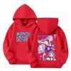 Kids' Long Sleeve Loose Pullover Letter Print Drawstring Hooded Sweatshirt