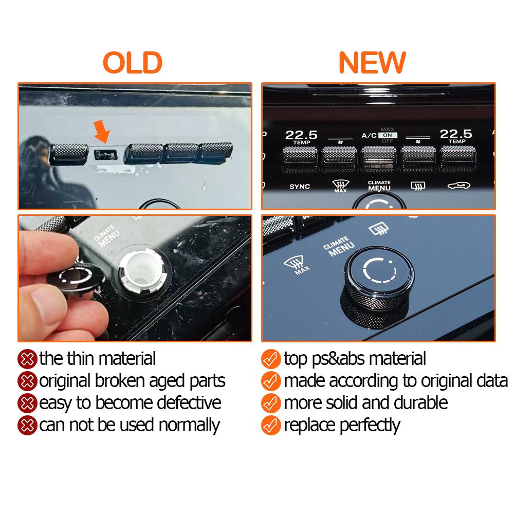Car Front Rear Air AC Switch Button Cover Audio Volume Control Knob For Porsche Panamera 976 Macan 95C Cayenne 9YA-2 2024-2026