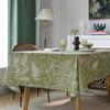 Table Cloth Green Leaf Sketching Dining Table Cloth American Fabric Art Rectangle